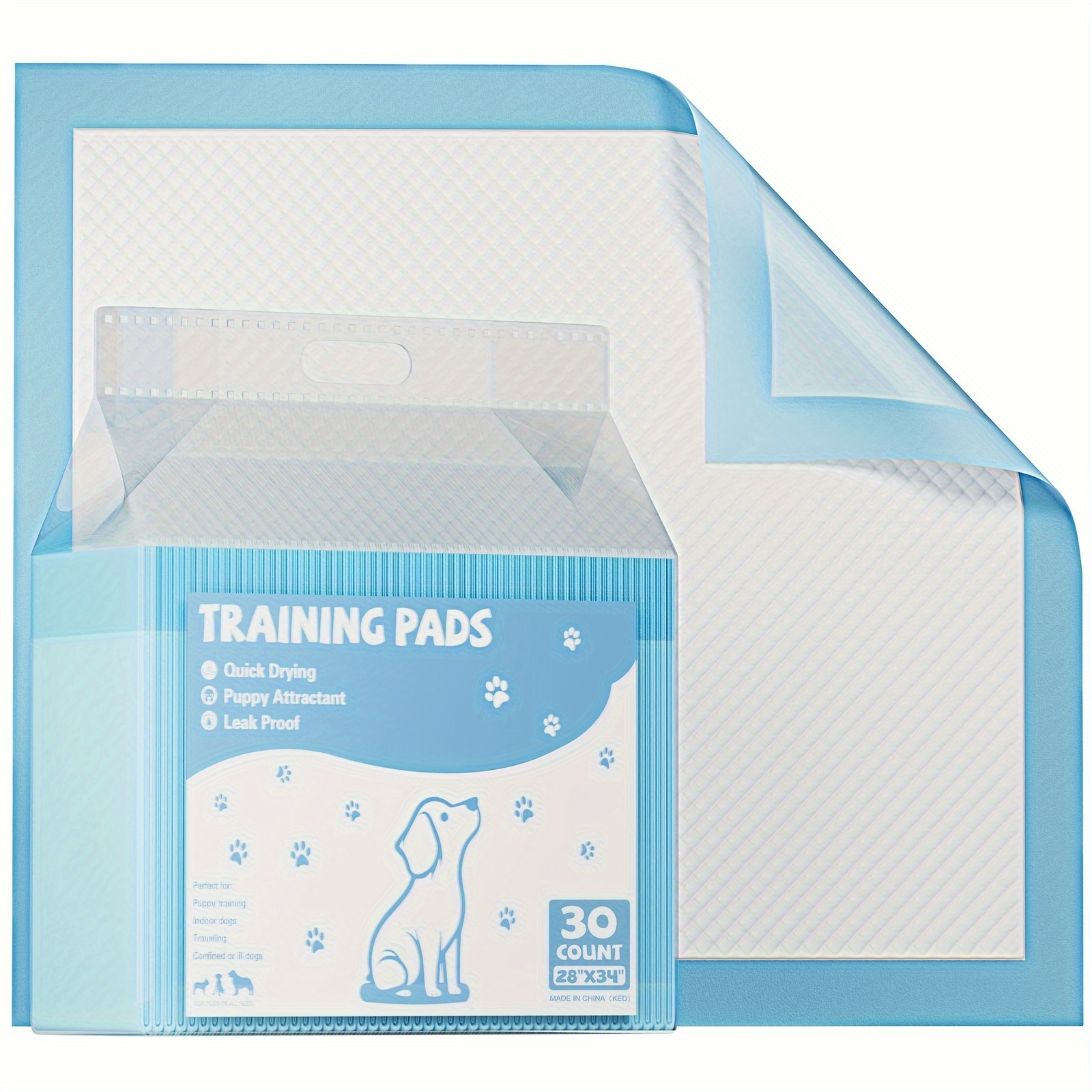 

Dog Pee Pads 28×34 Inch Puppy Dog Pee Training Pads Super Absorbent & Leak-proof Disposable Pet And Potty Pads