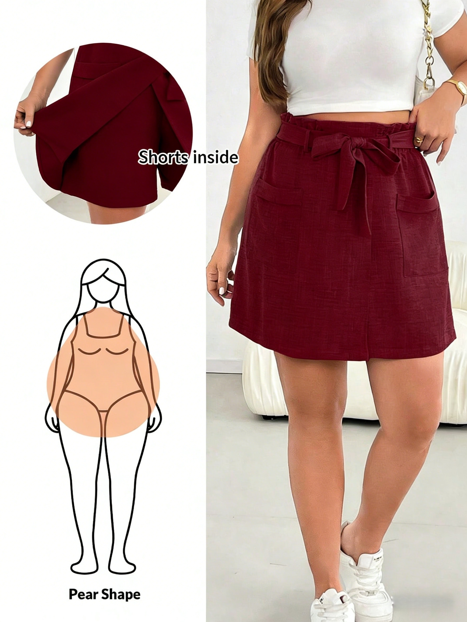 taglie forti - taglie forti - moda   estate donna taglie forti casual           tessuto vita   pantaloncini blu con tasche, cu s,  , pantaloni da donna, stile bohemien, estate europea, pantaloncini fluidi