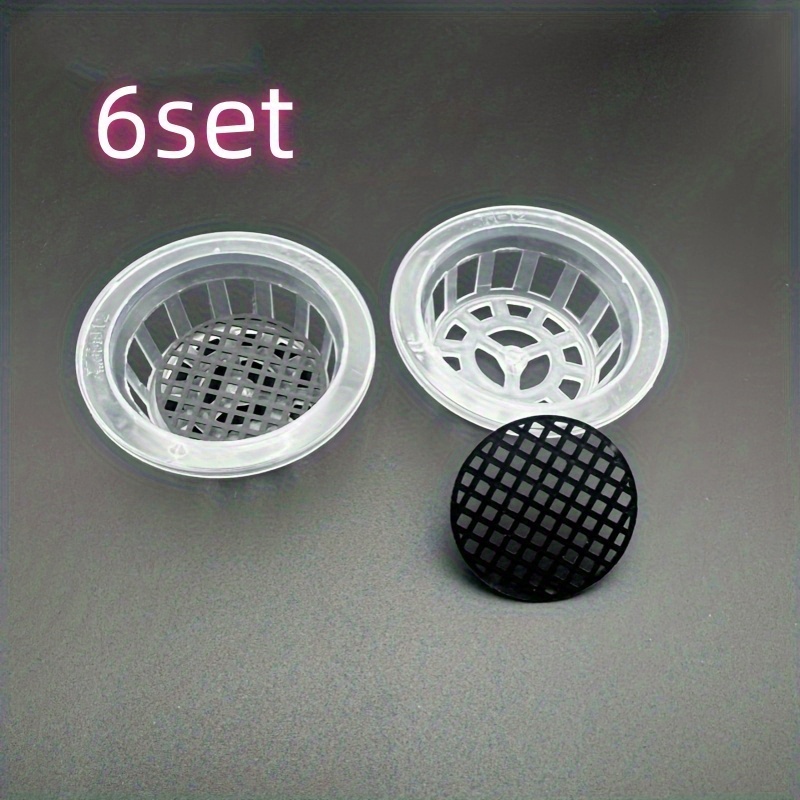 6 Sets Of Planting Baskets, Hydroponic Vegetable Planting Baskets, Plastic Flower Pots, Suitable For Home Balcony Gardening And Hydroponic Production