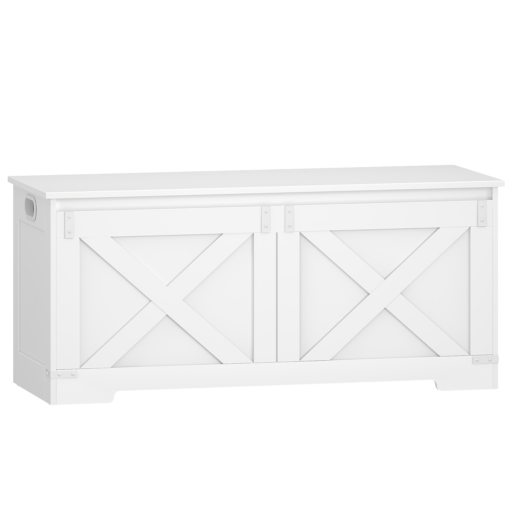 Shoe Bench, Storage Bench, Chest With 2 Safety Hinges, Storage Cabinet, Barn Style, 40 X 109 X 48.5cm, For Entrance Area, Bedroom