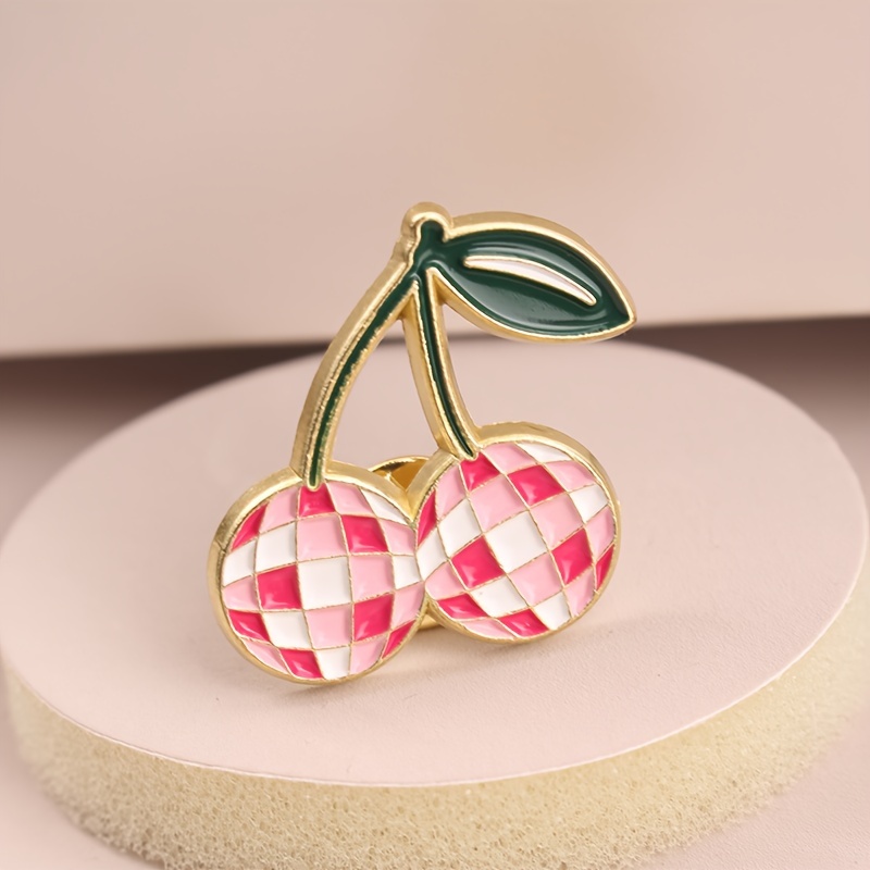 Chic Cartoon Fruit Enamel Pins - Cute Alloy Brooch Badges For Sweaters, Jackets & Hats | Versatile Lapel Pin Accessories Suitable For Men And Women.