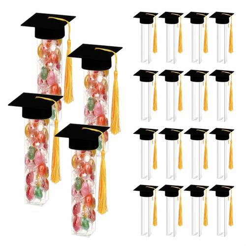 30 graduation candy jars party pack 15 mini graduation hats and 15 candy containers suitable for graduation party 2026 graduation celebration activities