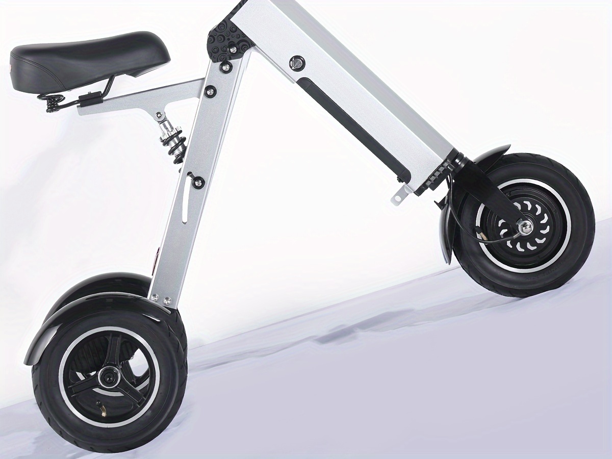 Topmate ES35 Elektrisch Fiets, 25.4 cm Opvouwbaar Driewieler met Volwassenen Zadel, Uitgerust met Afneembare 36V 7.8AH Accu, Drie Snelheden Verstelbaar, Achteruitrijfunctie en Knopschakelaar