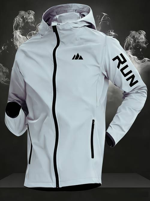 mens summer lightweight quick dry hooded running jacket coat