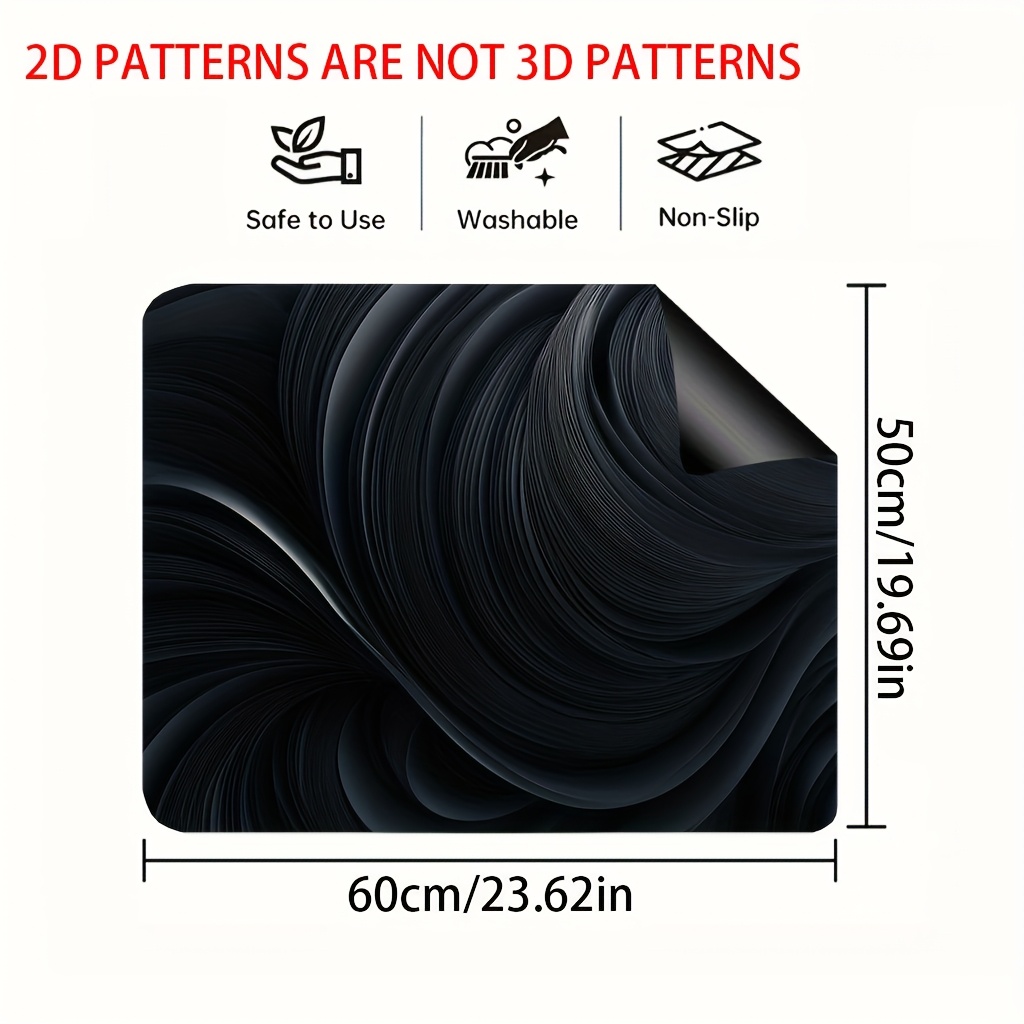 TEMU 1pc Cubierta para Estufa con Diseño de Hojas Negras, Florales y Geométricas - Protector Antideslizante para Cocina, Cubierta para Estufas, Fácil