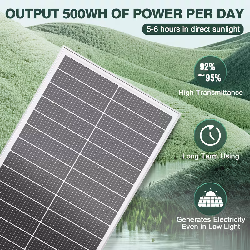 1200w high conversion monocrystalline solar panels 12pcs of 100w solar panels 24 high conversion monocrystalline technology solar panels suitable for rvs boats homes rooftops camping and other off grid Product details 3
