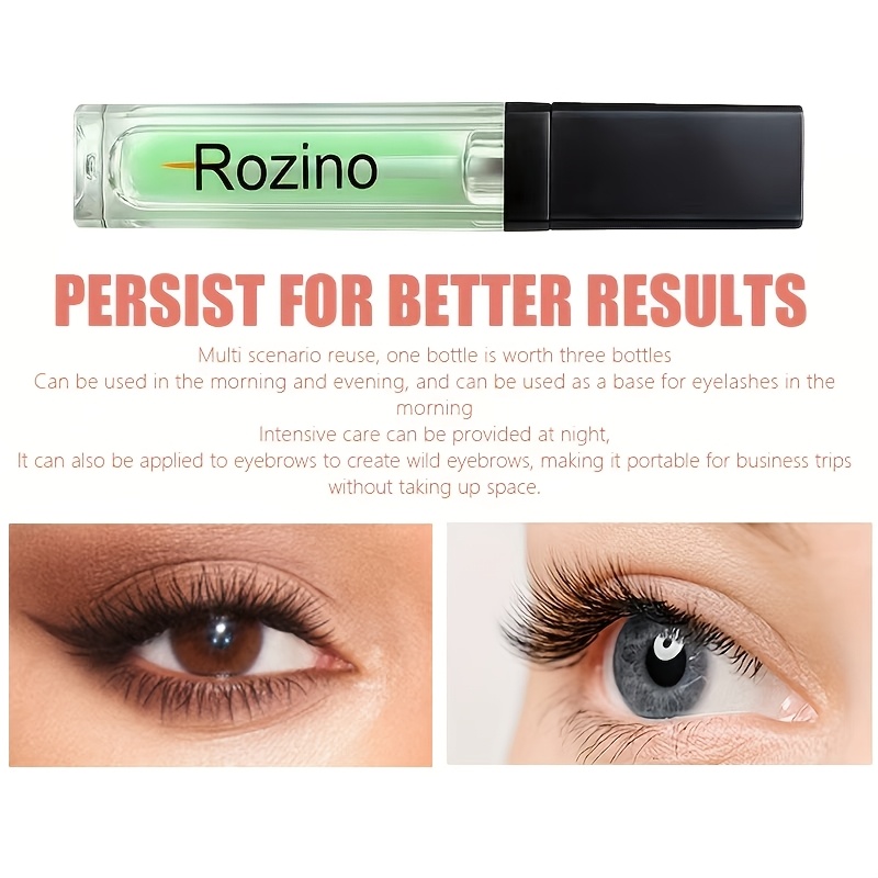 [7-day Thick And Lashes] 7ml Osmanthus And Leaf Lash Care Serum, Containing Multiple Natural Moisturizing Ingredients, Lightweight And Easy To Texture, Instant With 1 Swipe, Strengthening Lashes From