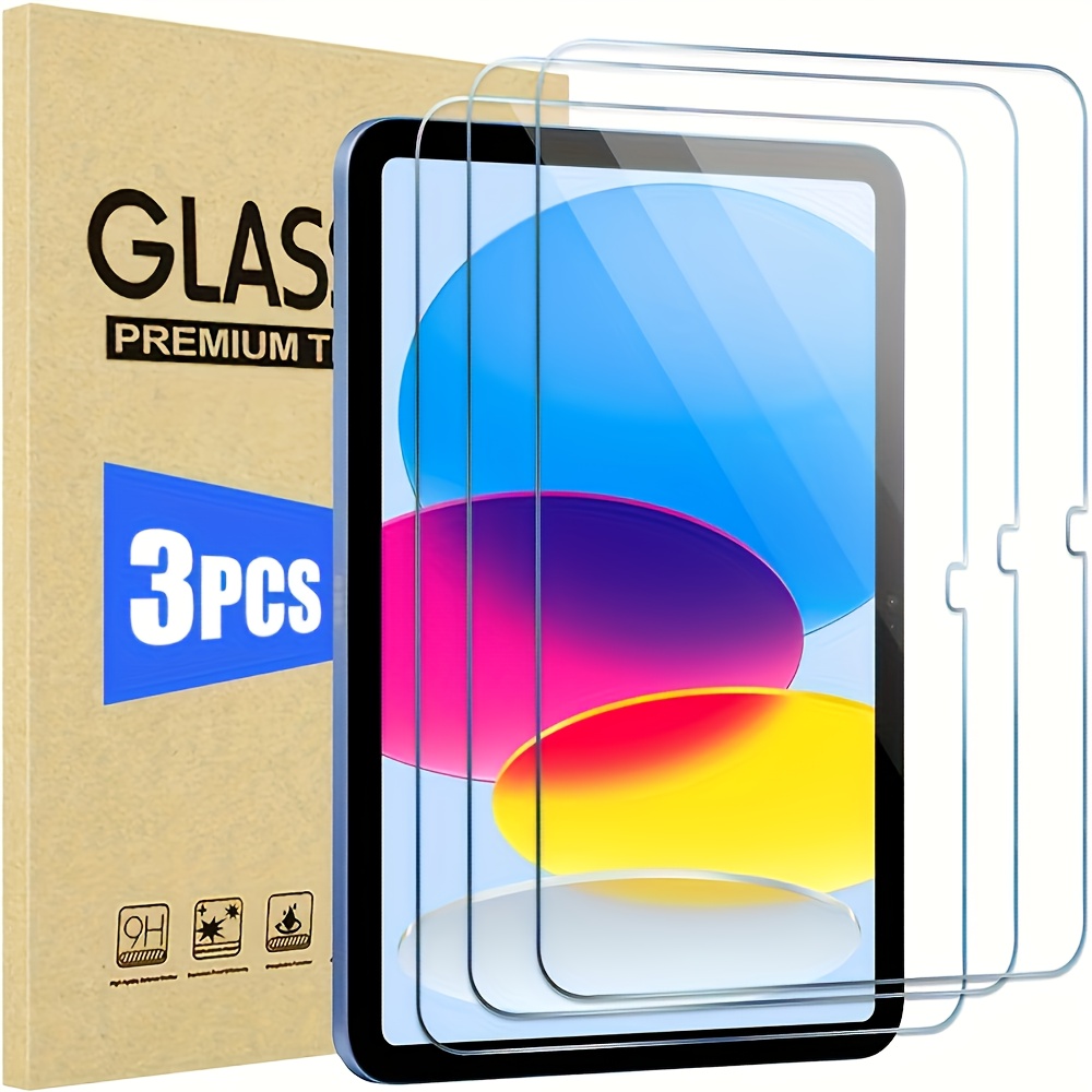 Pack Of 3... Screen Protectors, Compatible With Ipad A16 2025/11th Generation (10.9 Inches) & 10th Generation (11 Inches), High-definition Tempered Glass Protection