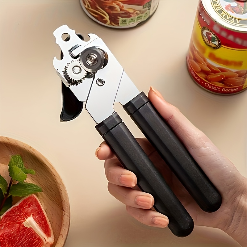 TEMU Stainless Steel Can Opener -in-1 Can Opener Kitchen Gadget Can Opener Knife