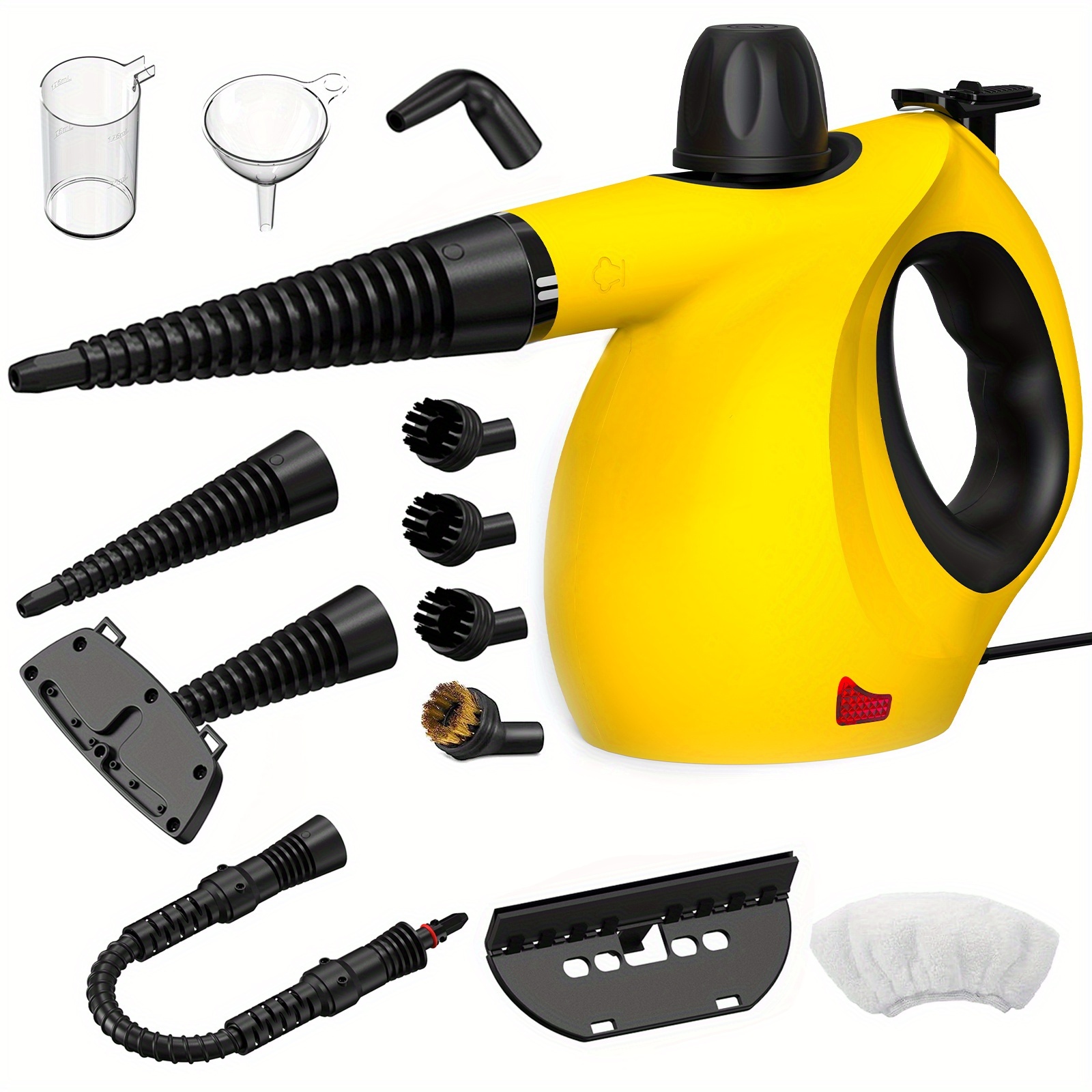 item picture handheld steam cleaner portable pressurized multi surface steamer with 12pcs accessory multi purpose steam cleaner for floor windows upholstery kitchen couch car seats