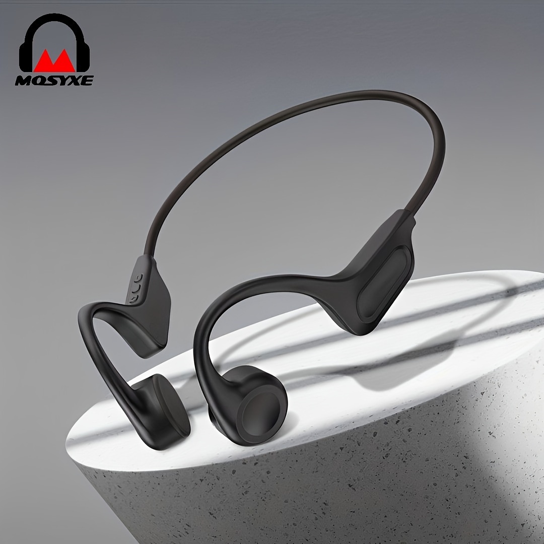 

Mosyxe True Bone Conduction Open Ear Wireless Sport Headphones - Immersive 3d Stereo Sound, Sweatproof, Lightweight, Long Battery Life - Ideal For Running, Jogging, Cycling, And Fitness Enthusiasts