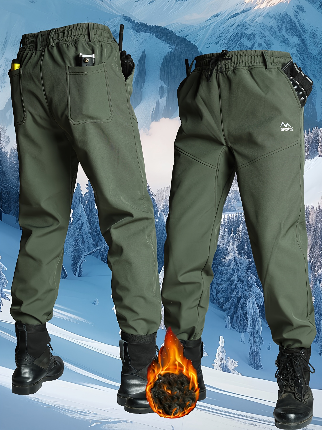 2pcs Outdoor Casual Windbreaker Set for Autumn/Winter