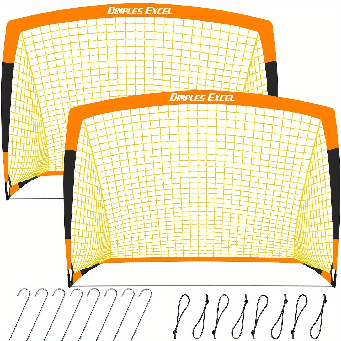 TEMU Soccer Goals Kids Soccer Net For Backyard 2 Set