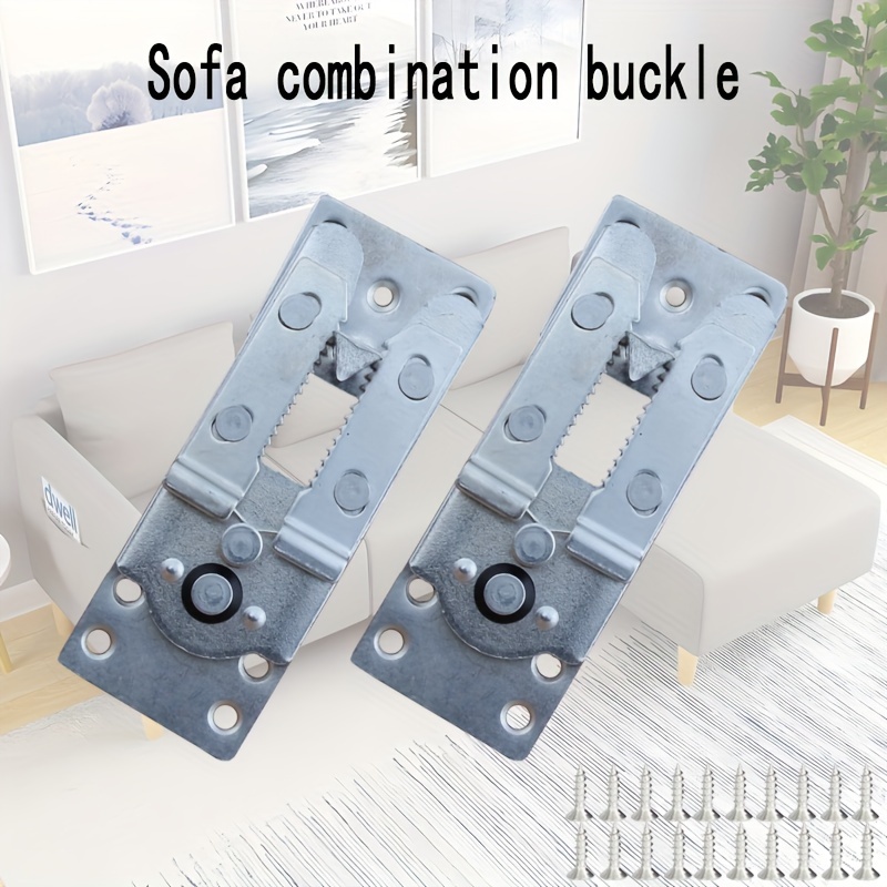 2pack Iron Sofa Connector Clips With Quickrelease Locking Mechanism