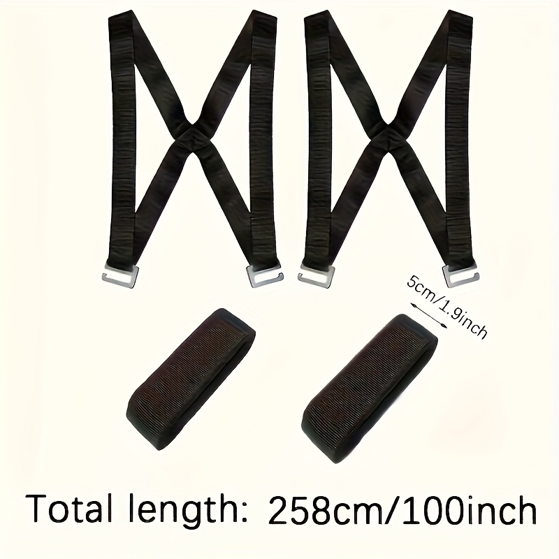 E-shop 4 Stück Schwerlast-Möbeltransportgurte, Verstellbare Schwarze Schultergurte, Verstärktes Polyester-Gewebe, Sicherer Transport von Geräten, Sofas