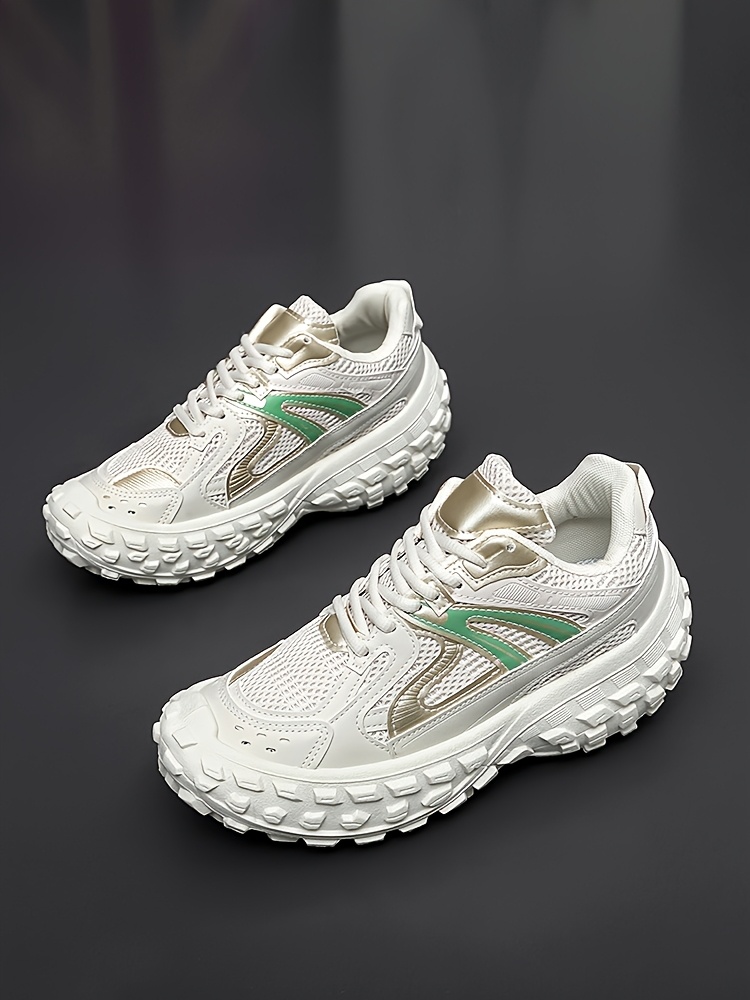2026 New Retro Tire Thick Sole Height-Increasing Dad Shoes, Students' First Choice Men'S Casual Athletic Shoes, Mesh Breathable Comfortable Cushioning Men'S Shoes, Campus Daily Outing Commuting Outdoor Strolling Lightweight Wear-Resistant Shoes