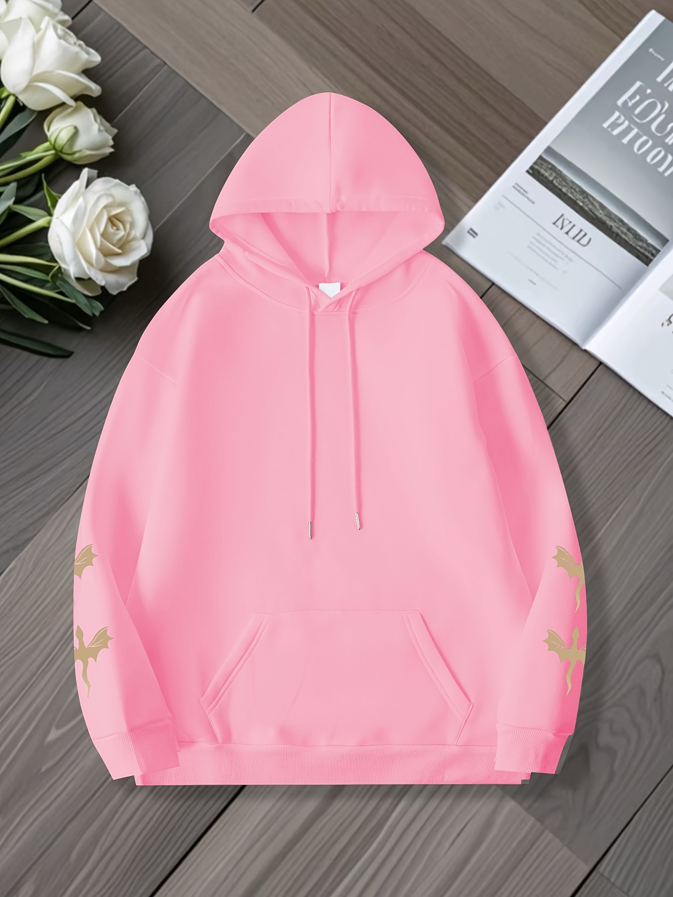 women's plus size dragon graphic hoodie casual long sleeve Temu