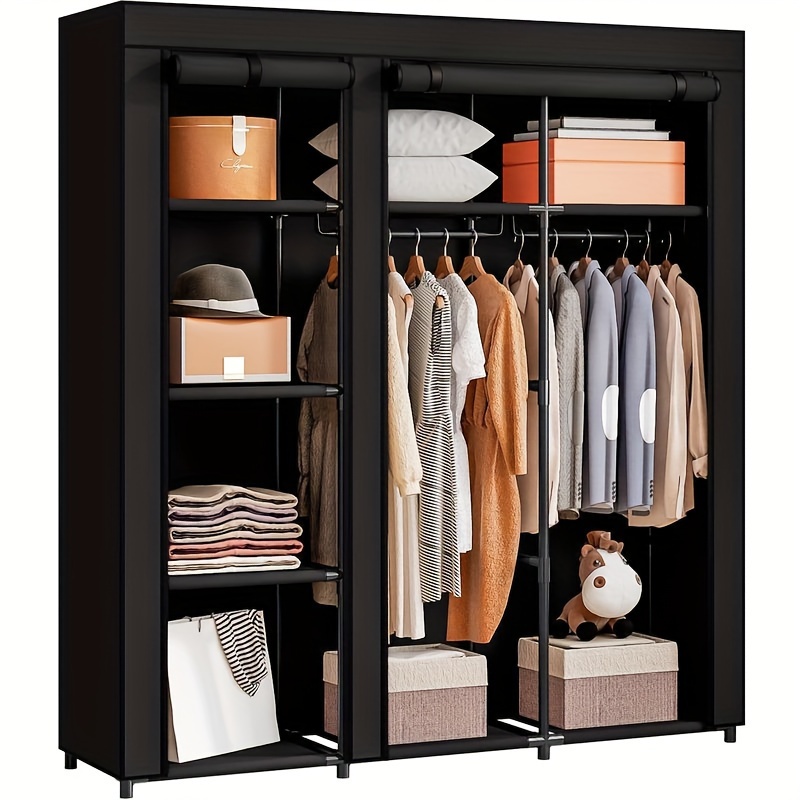 

Portable Closet Organizermetal Hanging Non-woven