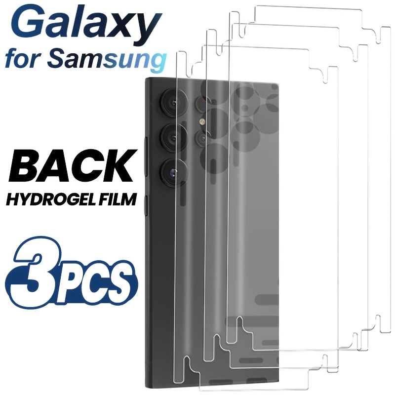 3pcs Back Hydrogel Film Compatible With For For Galaxy S26/s26+/s26 Ultra/s25/s25 Edge/s25 Plus/s25 Ultra/s24/s24+/s24ultra Soft Tpu Rear Screen Protector For S24/s23/s23 Plus/s24 Ultra Non-glass