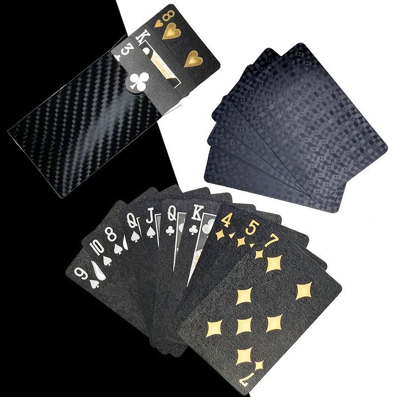 TEMU Cartes à noires, cartes à et cartes de poker flexibles avec boîte, parfaites pour les fêtes, les jeux, Halloween/le Thanksgiving/ de Noël