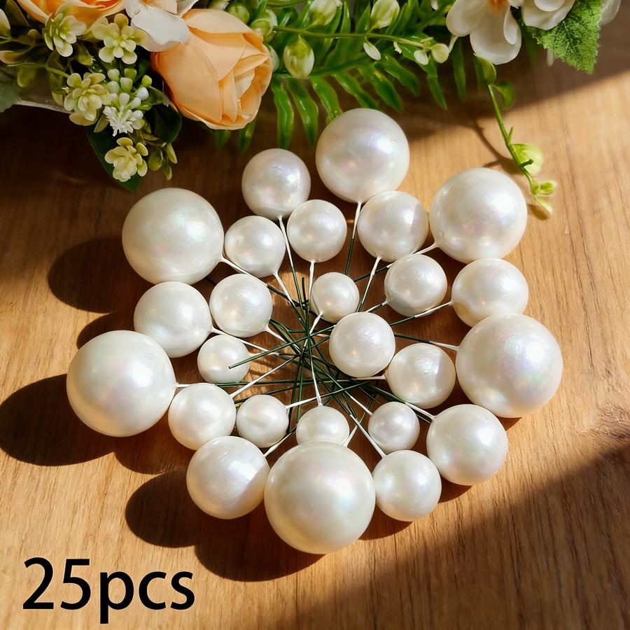 Image of Set Of Cake Toppers In Soothing , Perfect For Wedding Parties, Cakes, Cupcake Decorations, And Mixed Dessert Decoration Supplies