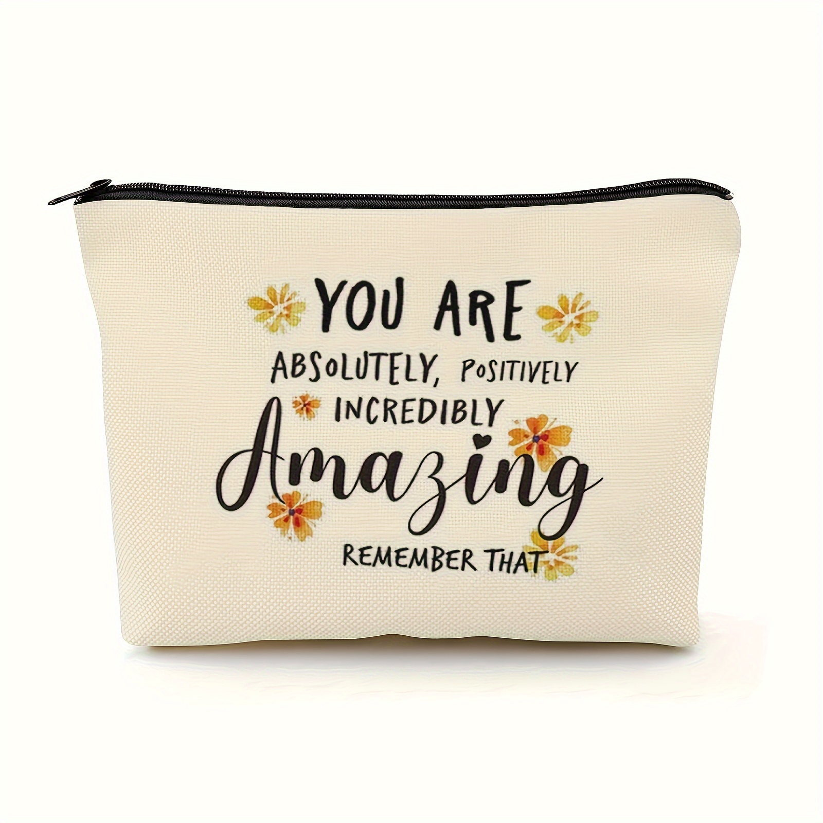 

1pc Inspirational Makeup Bag For Women - Motivational Cosmetic For Colleagues, , And - Encouragement For Day - -free