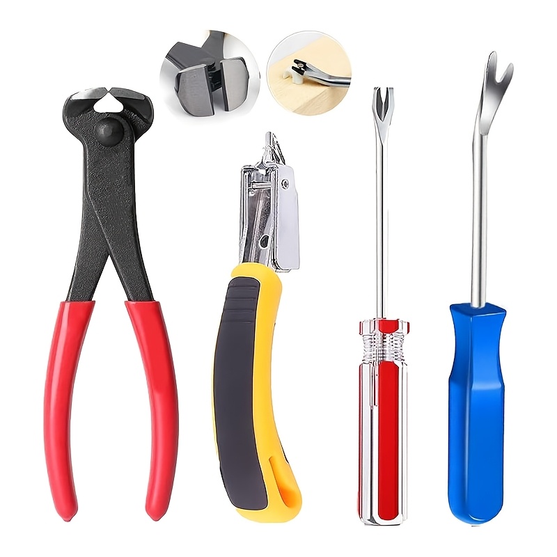 TEMU Upholstery Staple Tool, Staple Remover With Staple Puller, Nail Extractor
