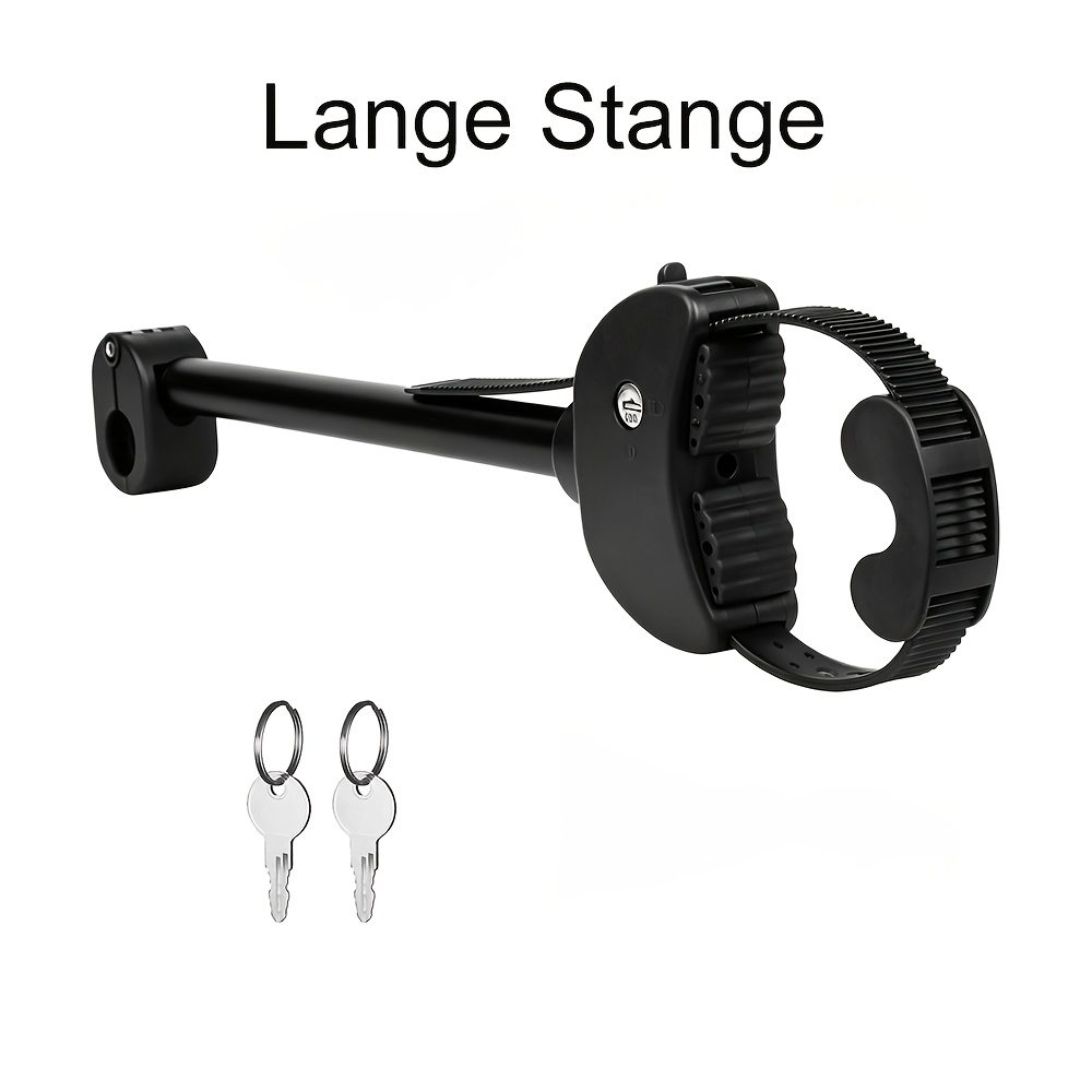 Image of Lockable Rear Bike Rack - Adjustable, Fits 2.5-3cm U-bolts, Perfect For Transporting Your Bike