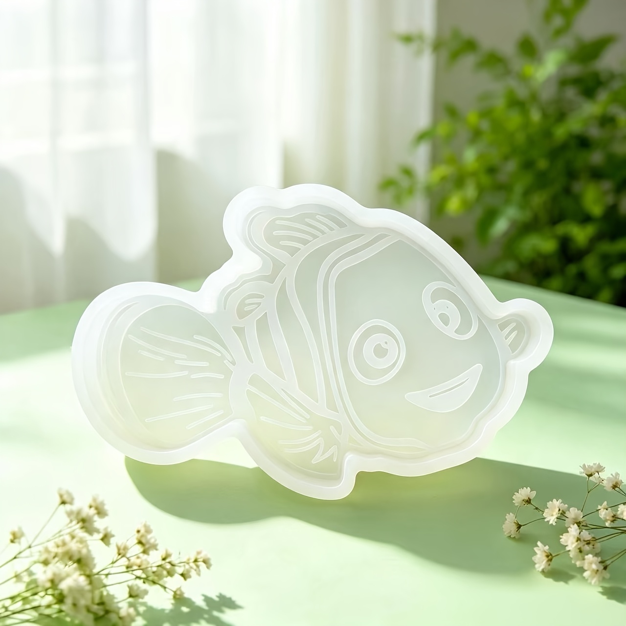 TEMU Diy Clownfish/ Mold For Soap, Candle & Resin Crafts - Silicone Suitable For Wax, Plaster, Soap Making, -themed Gifts, Irregular Shape Fish Molds