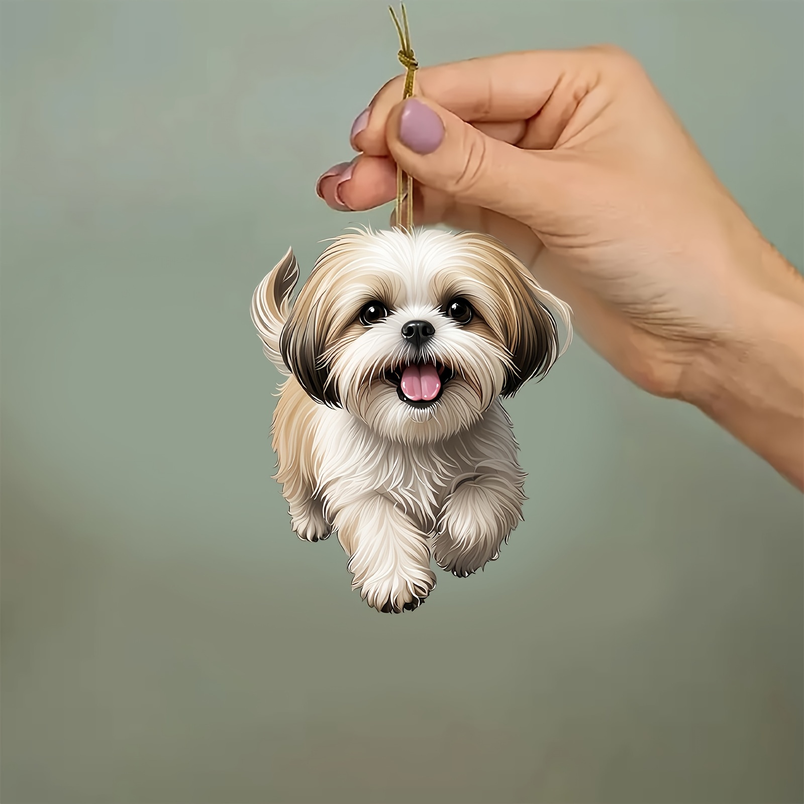 

Shih Tzu Pendant - - Car Hanging & Keychain, For Christmas, 's Day,