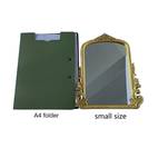 1pc arched mirror fiberboard frame wall mounted vanity mirror for living room bedroom bathroom entryway porch home and dormitory decor