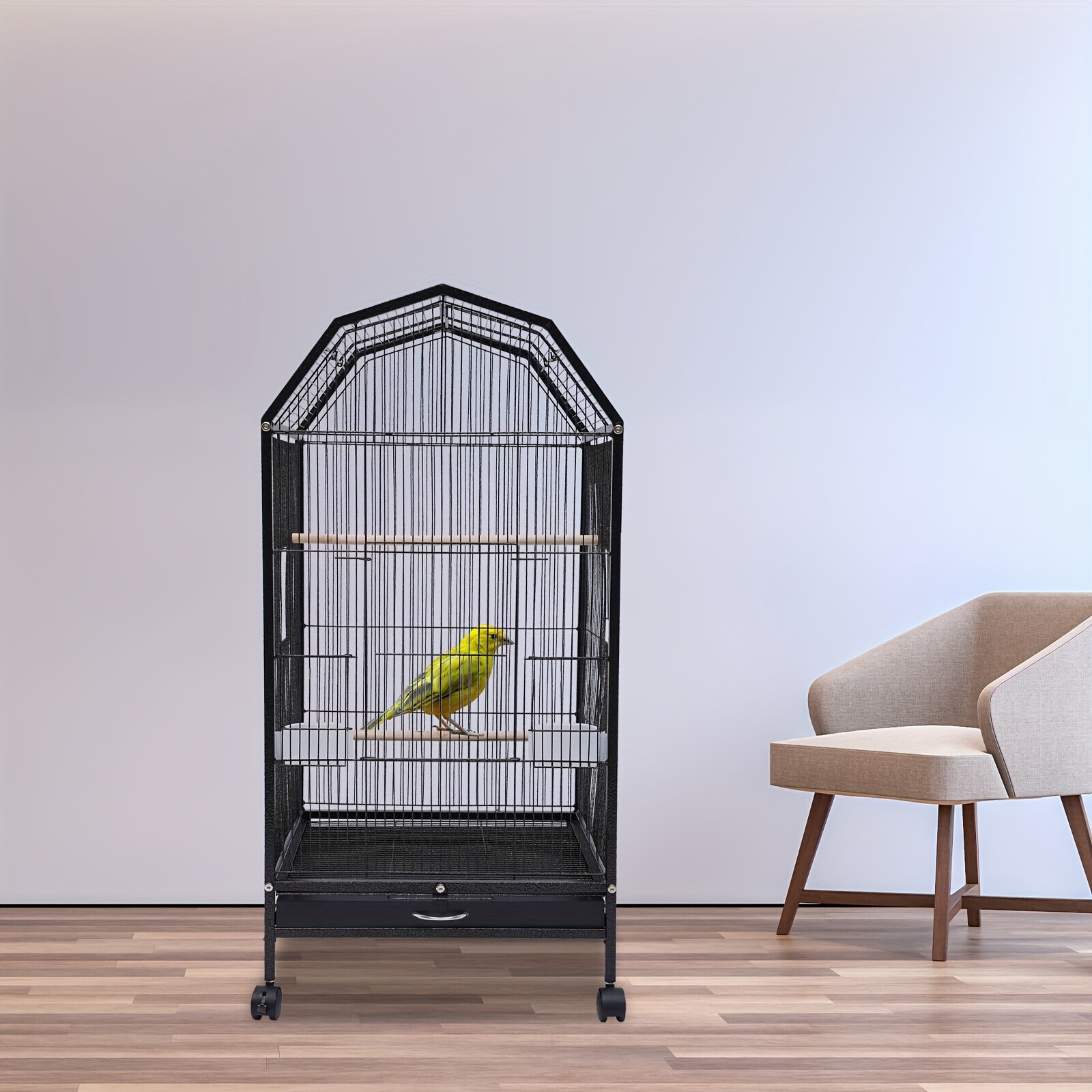 Large Play Top Parrot Finch Cage Macaw Cockatoo Pet Supply Temu