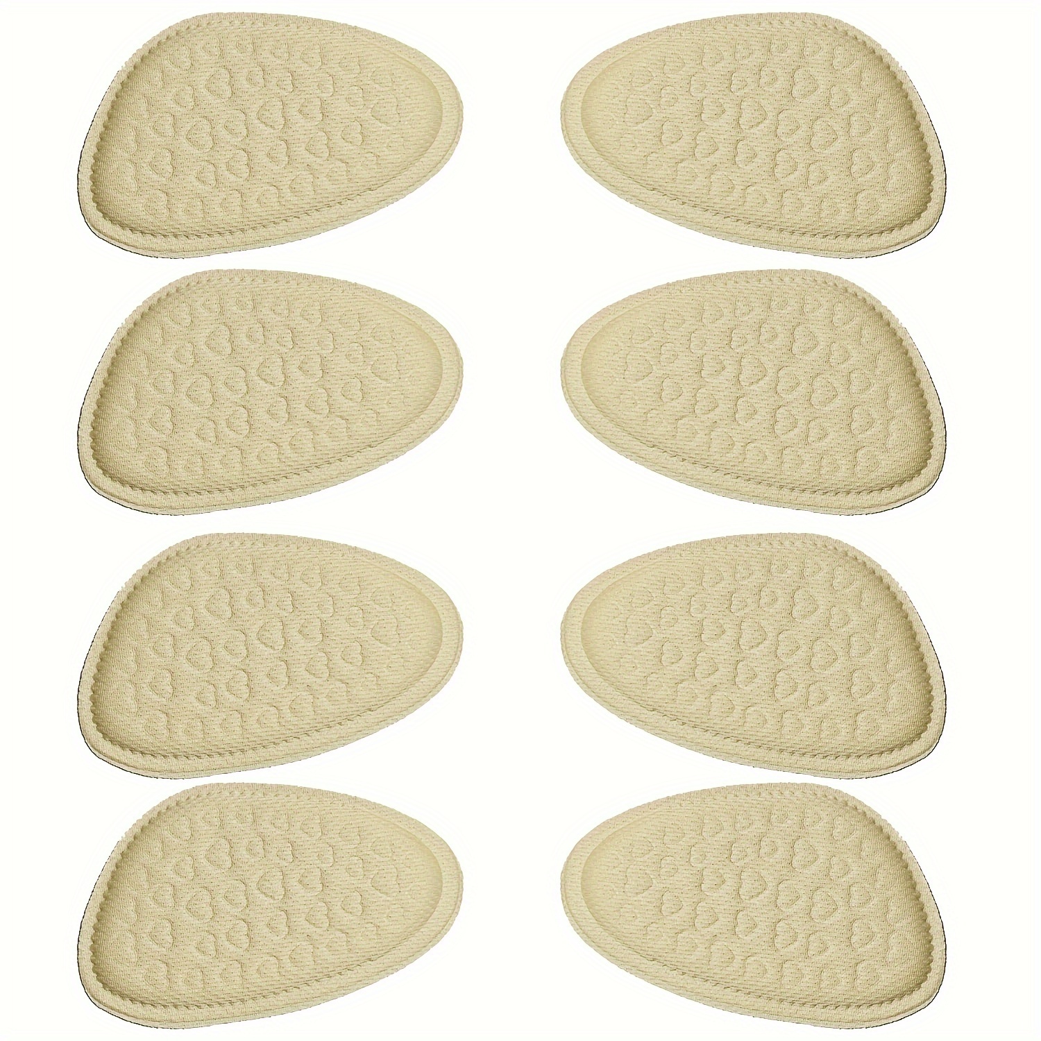 TEMU 8pcs Forefoot Cushions For Heels - , Soft Half Insoles For Enhanced