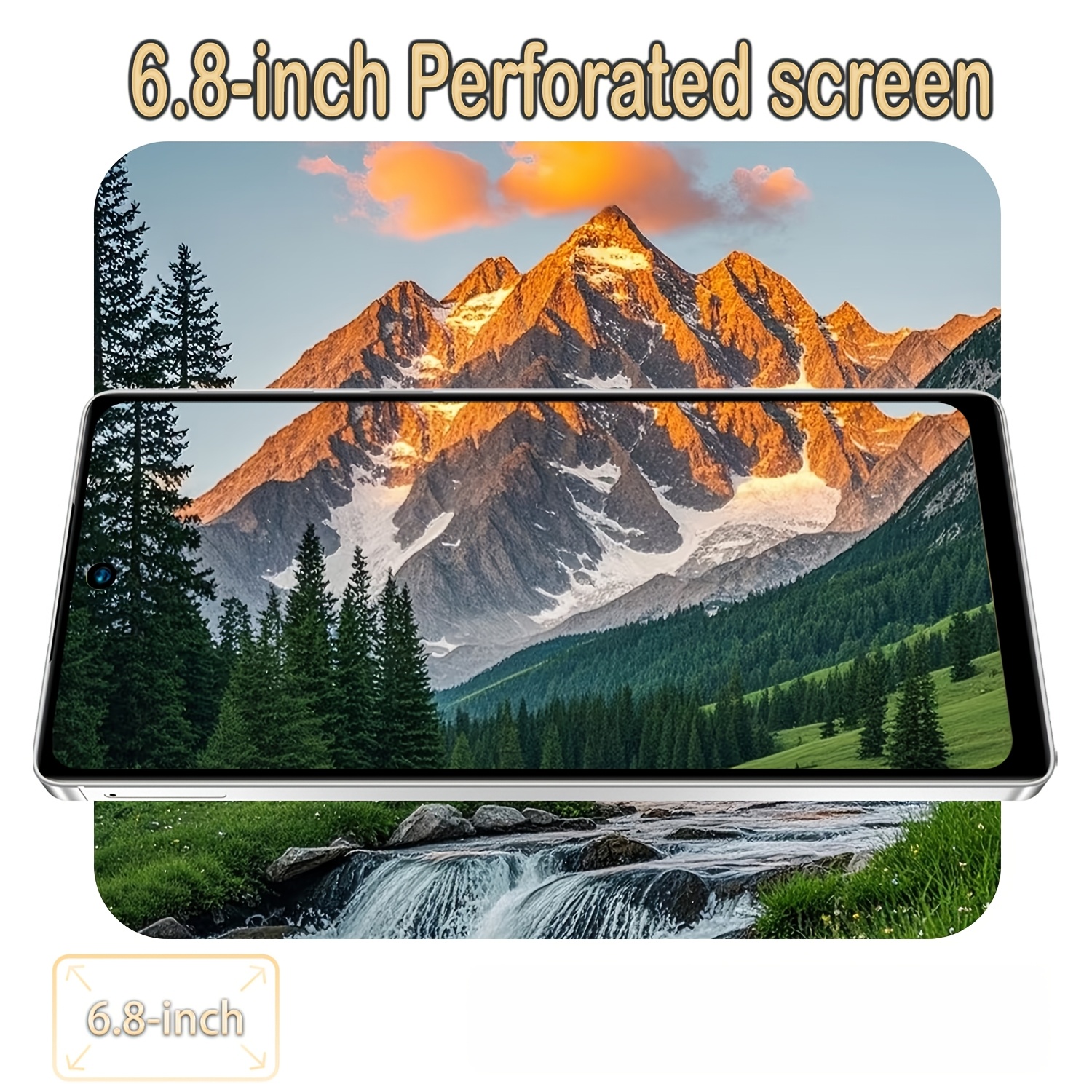 25 Ultra Holiday Daily Device, Android Global Unlocked Phone, 6.8-Inch HD Screen