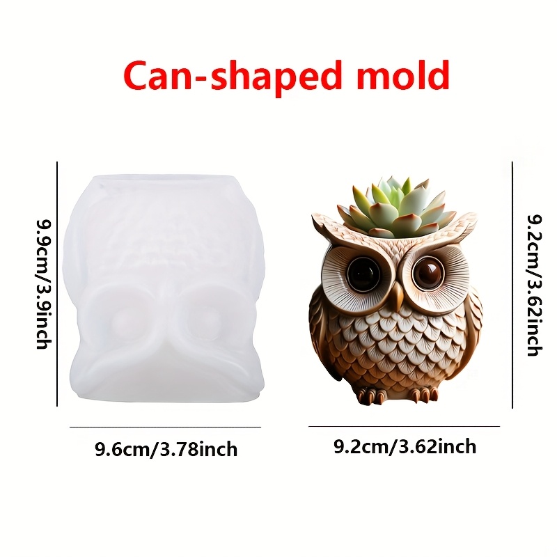 TEMU 1 moule en silicone , adapté pour arrangements floraux, plantes succulentes, plâtre et résine époxy, pots de béton, moules à , boîtes à bijoux