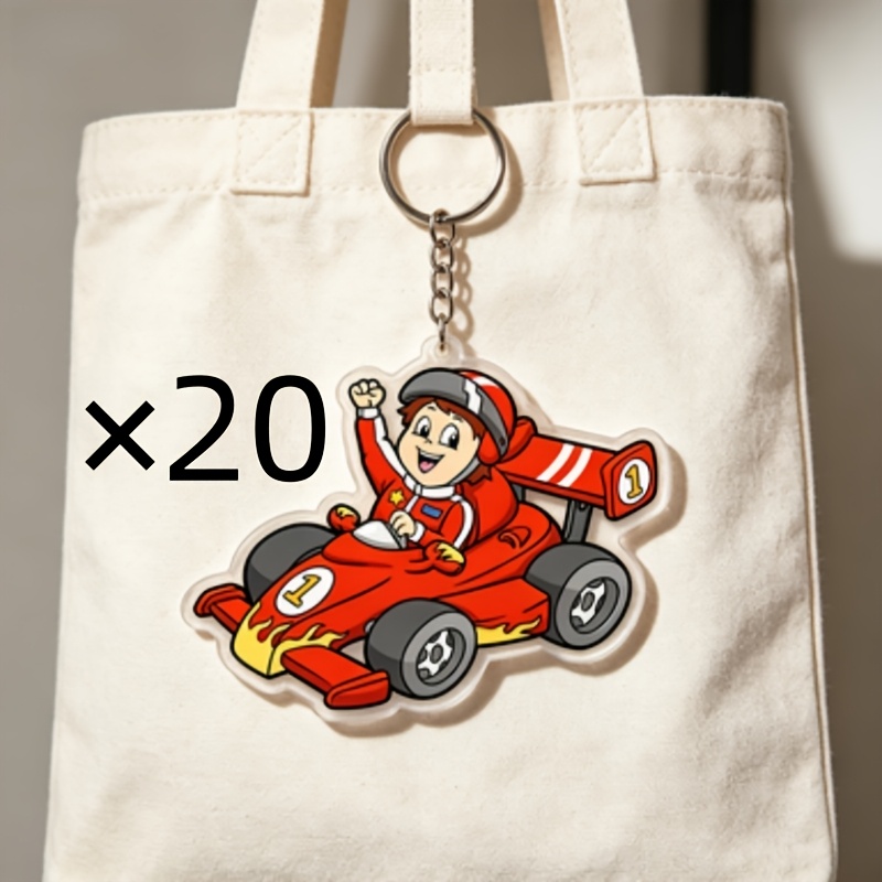 TEMU Gift For Her/him 10pcs/20pcs Keyring Packs Custom Photo Acrylic Keychains - Personalized Keychains With , Made Of Durable Acrylic Material,