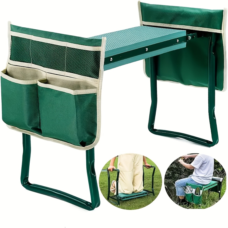 

Tabouret agenouilloir -outils, de jardinage pliante , poches de rangement une utilisation dans le