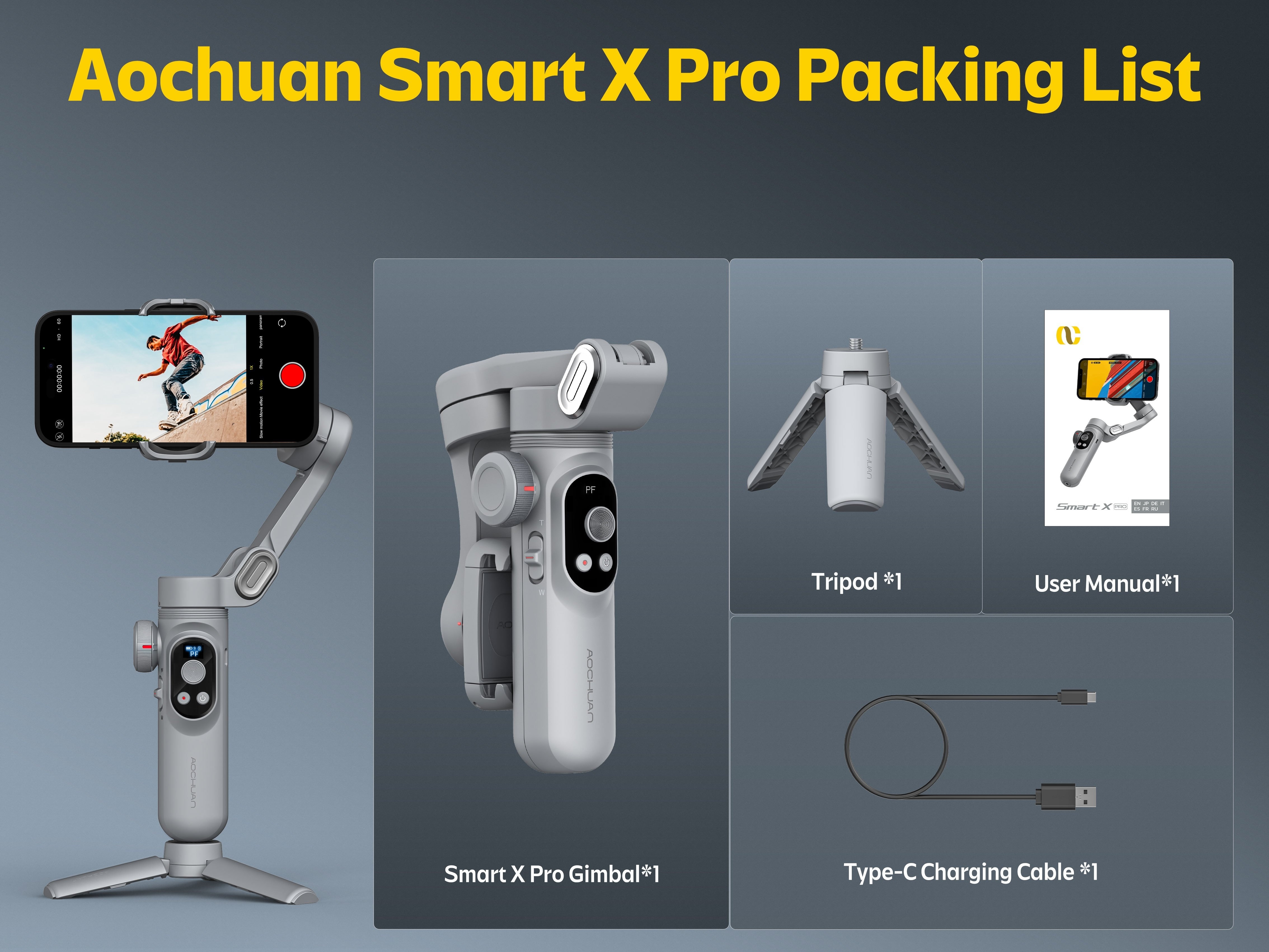 best Gimbal Stabilizer with Build-in Magnetic Fill Light AOCHUAN M2Pro Selfie Stick Tripod Mobile Phone Handheld Telescopic Gimbal Floor Remote Control Selfie POV Mode Gesture Control Video Anti-shake Outdoor Shooting 160cm AI Follow Face Tracking 9 62inch Gimbal Stabilizer with Build-in Magnetic Fill Light AOCHUAN M2Pro Selfie Stick Tripod Mobile Phone Handheld Telescopic Gimbal Floor Remote Control Selfie POV Mode Gesture Control Video Anti-shake Outdoor Shooting 160cm AI Follow Face Tracking