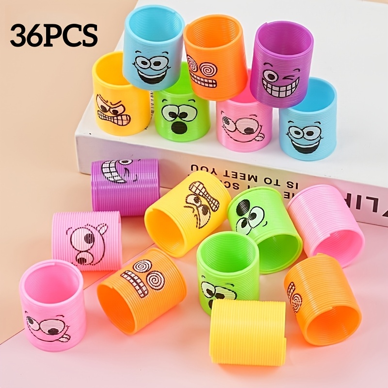TEMU Set de regalo multifestival de 36 piezas de juguetes de de con peculiares y divertidas, anillos elásticos coloridos, juguetes de elástico - la