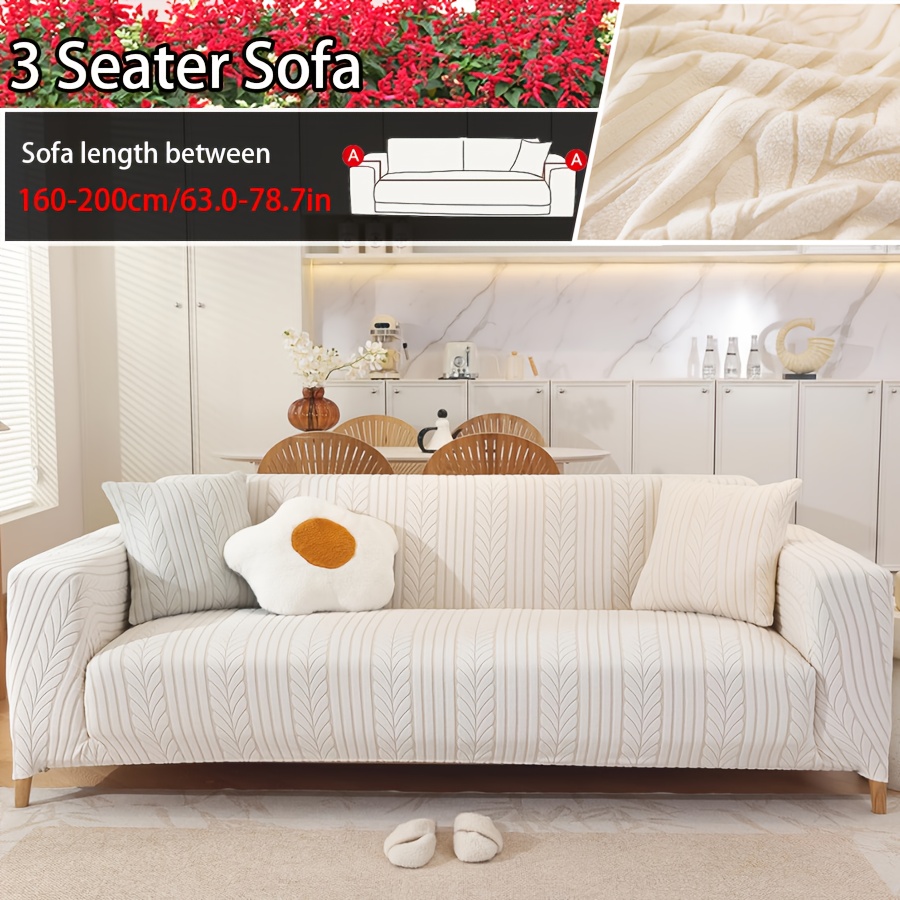 TEMU 1 housse de canapé élastique, adaptée à toutes , lavable en machine, design à bande élastique, adaptée aux animaux de compagnie, décoration