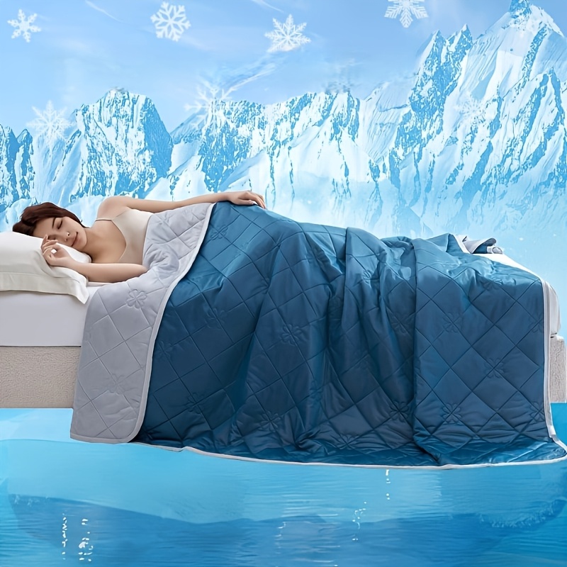 300 gsm double sided cooling blanket for hot sleepers lightweight breathable summer throw blanket   cold to the touch cooling fabric moisture wicking diamond quilted machine washable soft bedding for bed and sofa multiple sizes and colors
