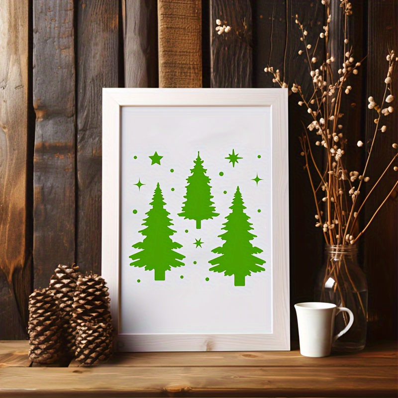 CCINEE 3 Hojas Reutilizables De Gel De Navidad, árbol De Navidad, Papá