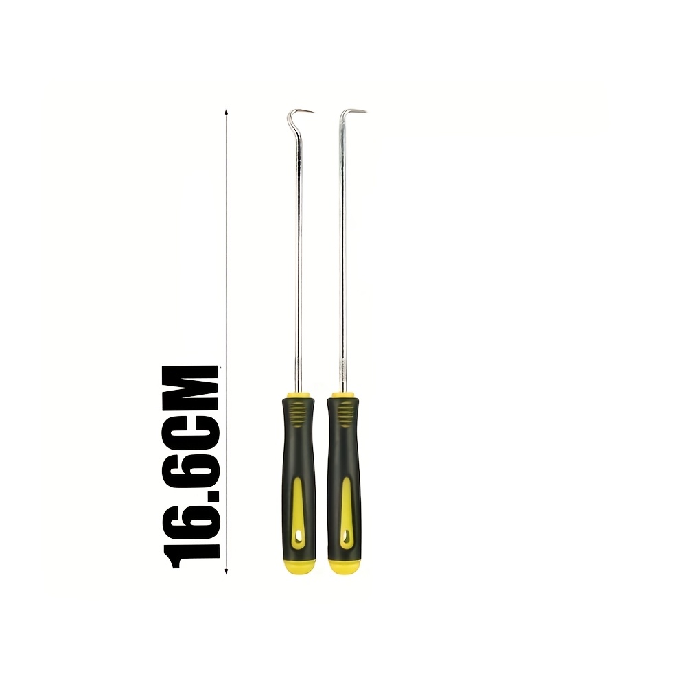 2pcs Heavy-duty Alloy Steel Weeding Tool Set, Including Curved And Straight Hooks, Outdoor Weeding Accessories, Suitable For Gardens, Lawns, , And Moss Removal. Durable Garden Weeder