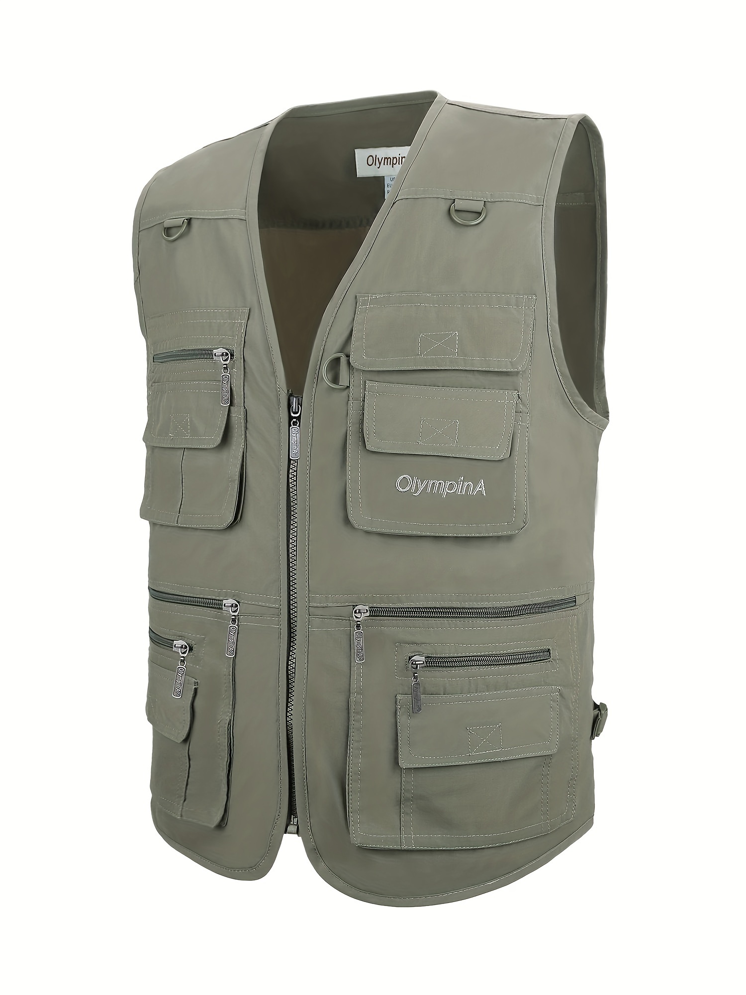 gilet charge olive homme plusieurs poches design Temu France