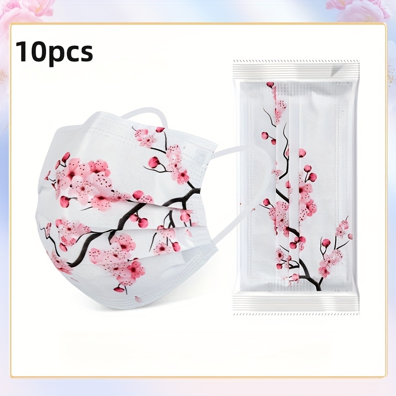 10pcs Romantic Floral and Starry Sky Print Women's Face Masks