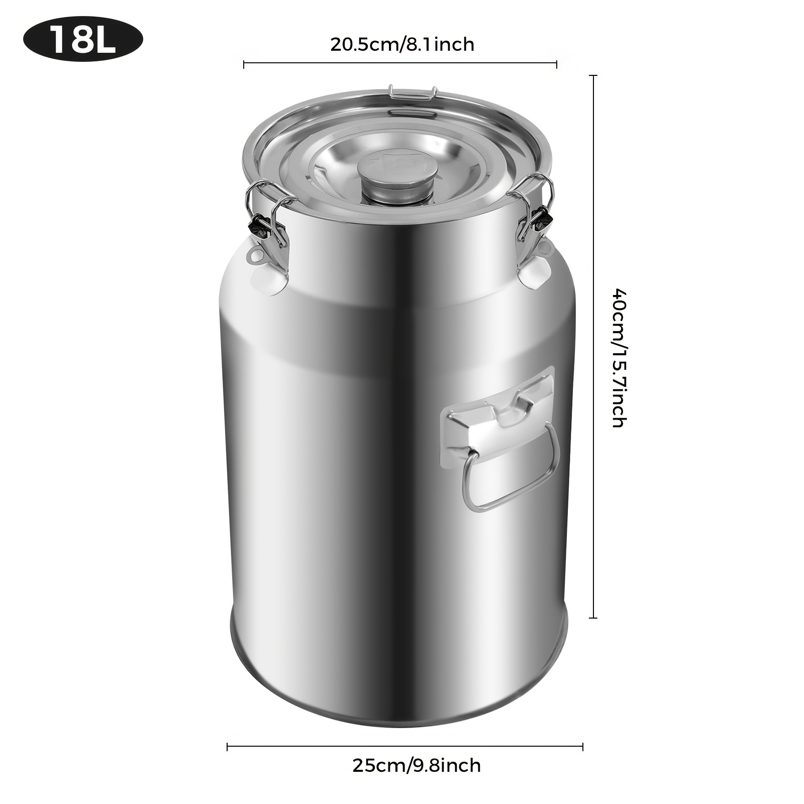 Image of 201 Stainless Steel Wine Storage Barrels, Oil Drums, Lockable Storage Containers, Tea Caddies, Flour Bins, Storage Jars, Transport, Beer , Stainless Steel , Stainless Steel Container