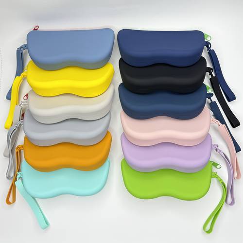 bolsa de silicona para gafas, bolsa de almacenamiento portátil, de almacenamiento