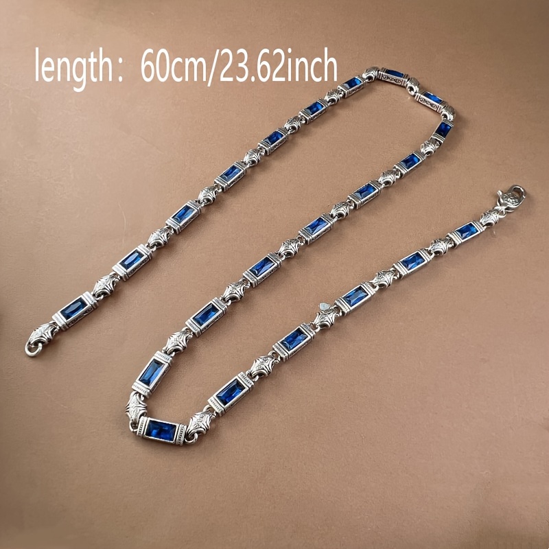 Tang Grass Pattern Bamboo Joint Chain Necklace