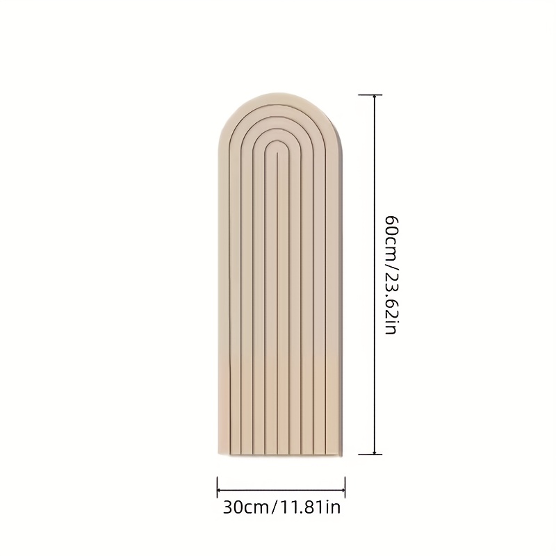 1pc Large Modern Geometric Self-adhesive Felt Board - 60x30cm/23.6" Felt Wall Panel With Pencil-resistant Surface For Photos, Messages, Decorative Display - & Stick For Room,, Home Office Decor