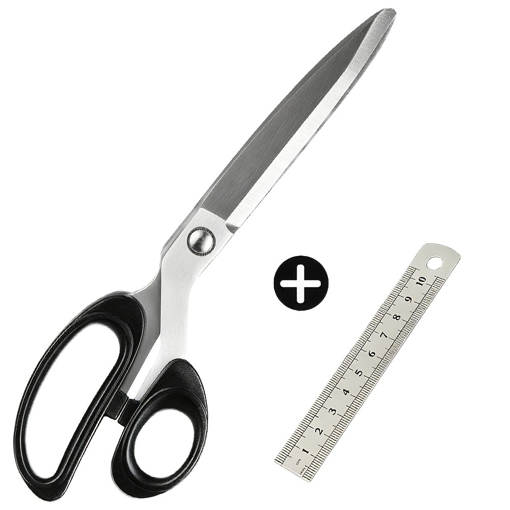 TEMU New Tailor Scissors, Professional Tailor Scissors 10 Inch For Cutting Fabric, Heavy-duty Scissors For Cutting Leather, Industrial Sharp Sewing